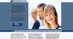Desktop Screenshot of americancollectionservices.com